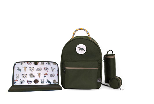 Diaper Backpack Set - Green GOGI