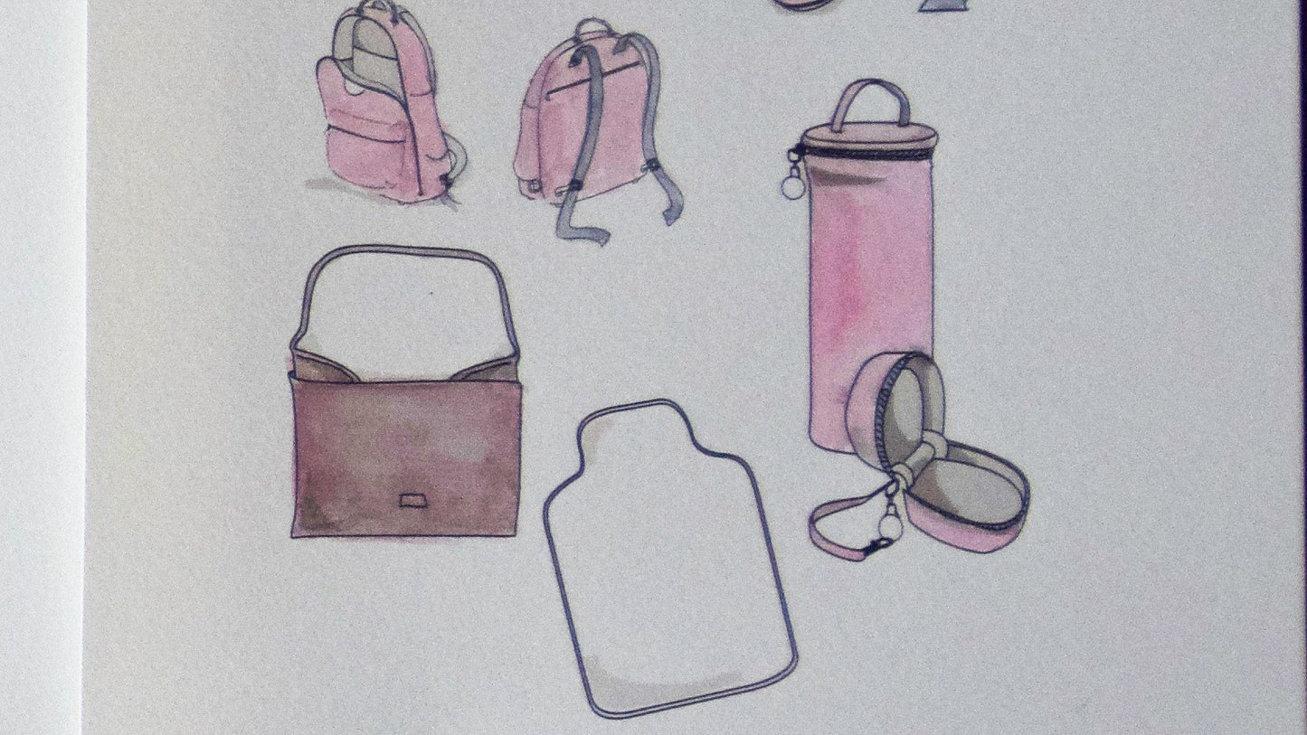 Pacifier Bag - Pink MINI